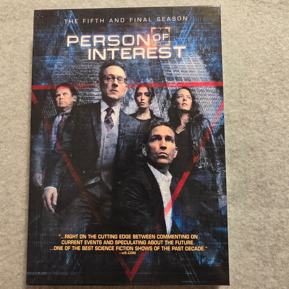 Person of Interest The Fifth and Final Season DVD 3-Disc Set Sci-Fi Thriller